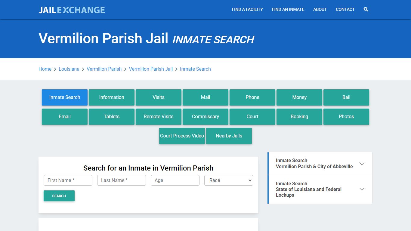 Vermilion Parish Jail, LA Inmate Search: Roster & Mugshots